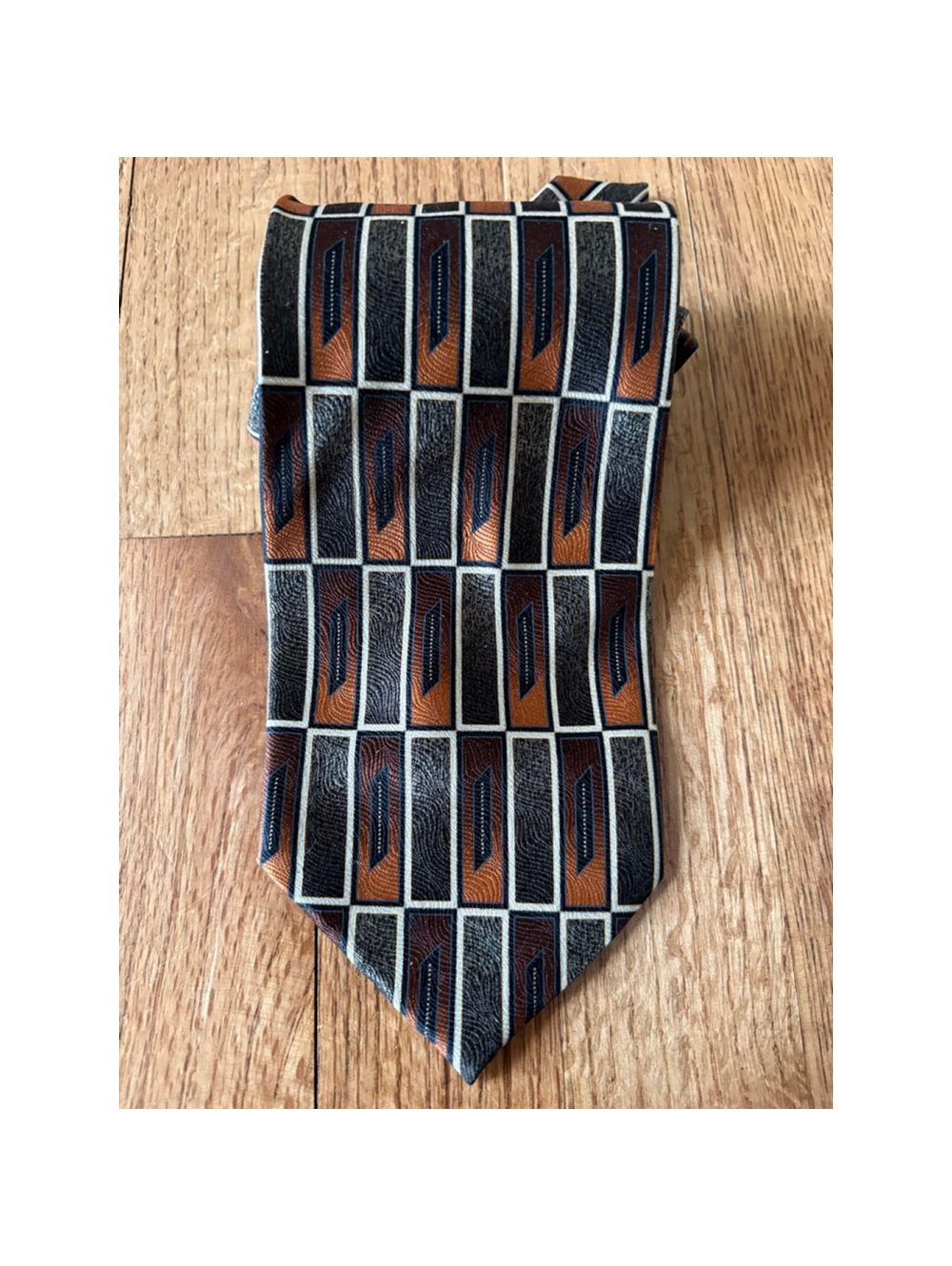 Di Moggio Pure Silk Geometric Necktie